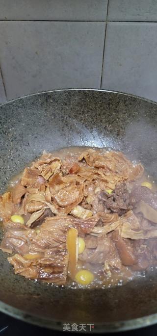 利剑果收竹焖鸭的做法步调：16