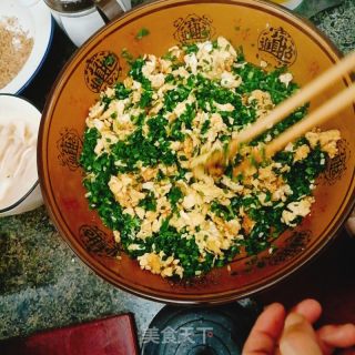韭菜鸡蛋火饺的做法步调：7