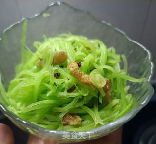 莴笋丝炒油渣的做法步调：9