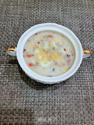 鸡蛋燕麦汤的做法步调：8