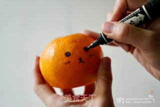 钱兔无量小桔灯的做法步调：2