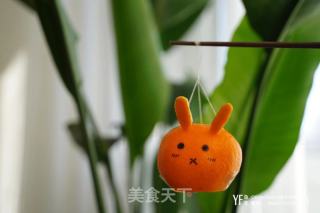 钱兔无量小桔灯的做法步调：4