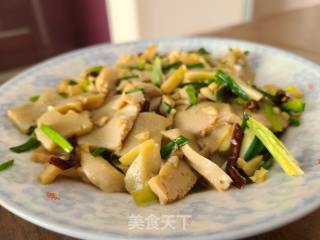 葱爆驴血的做法步调：6