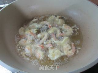 炸虾的做法步调：10