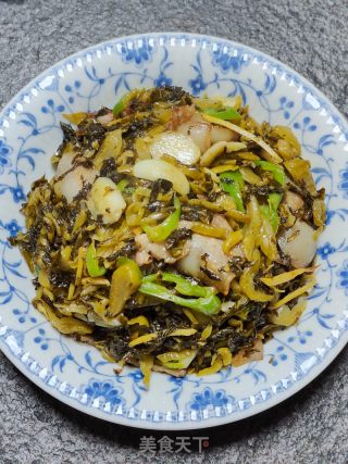 青椒炒酸菜的做法步调：8