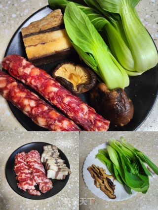 煲仔饭的做法步调：1
