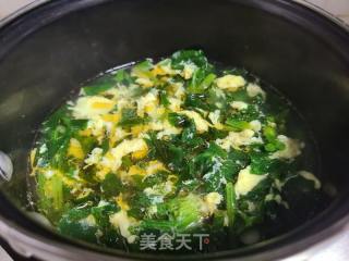 菠菜蛋花汤的做法步调：7