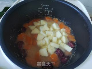 苹果北瓜白枣小米粥的做法步调：4
