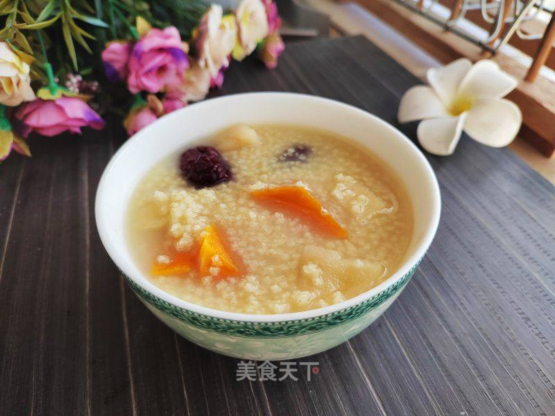 苹果北瓜白枣小米粥的做法