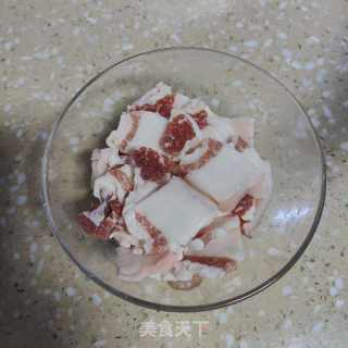 酸菜炒蕨菜的做法步调：4