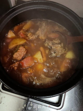 番茄土豆排骨汤的做法步调：10