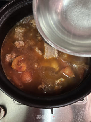番茄土豆排骨汤的做法步调：7