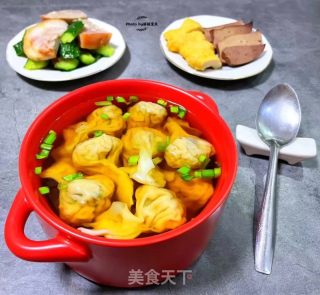 陈肉京彩云吞的做法步调：14