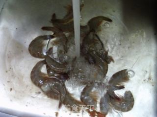 虾仁千张炒菜芯的做法步调：2