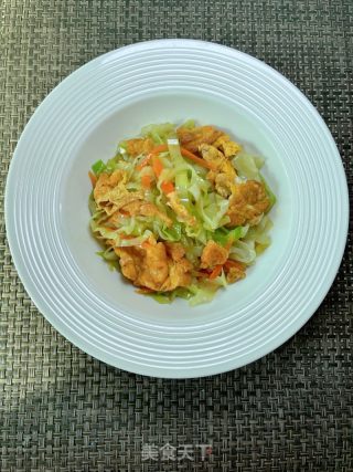 包菜炒鸡蛋的做法步调：12