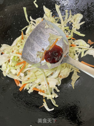 包菜炒鸡蛋的做法步调：8
