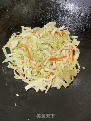 包菜炒鸡蛋的做法步调：9