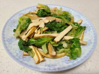 死菜炒豆干的做法步调：5
