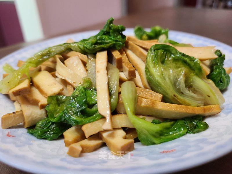 死菜炒豆干的做法