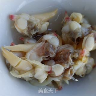 韭菜炒黄蛤肉的做法步调：4