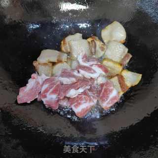火碌菜猪肉煲的做法步调：6