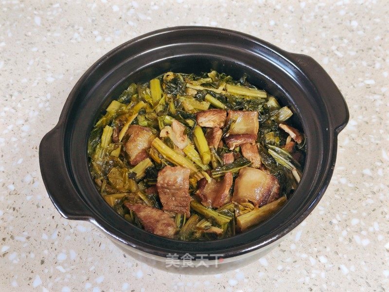 火碌菜猪肉煲的做法