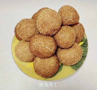 炸麻团的做法步调：11