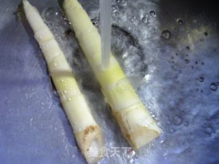 咸菜雷笋煮圆蛤江利剑虾的做法步调：2