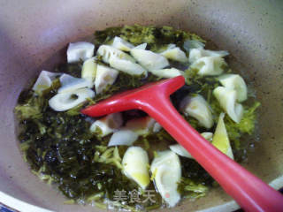 咸菜雷笋煮圆蛤江利剑虾的做法步调：6