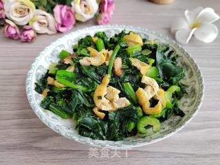 油豆腐炒青菜的做法步调：5