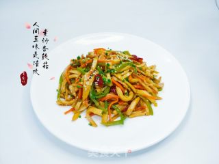 素炒杏鲍菇的做法步调：1