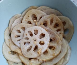 姜终陈醋藕的做法步调：13