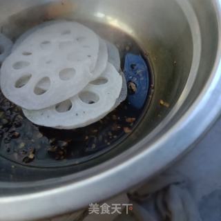 姜终陈醋藕的做法步调：10