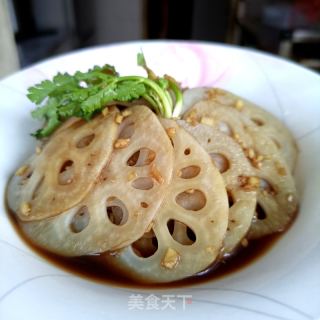 姜终陈醋藕的做法步调：17