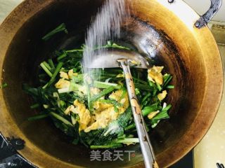 韭菜炒鸡蛋的做法步调：9