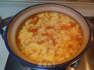 西白柿鸡蛋汤的做法步调：8