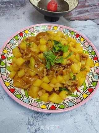 肉沫粉皮土豆的做法步调：10