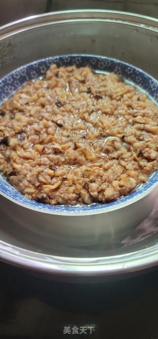 蒸喷鼻菇肉饼的做法步调：8