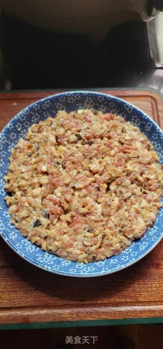 蒸喷鼻菇肉饼的做法步调：6