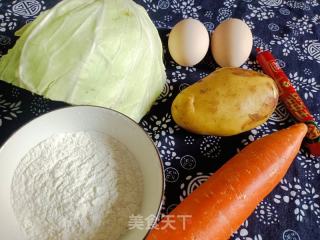 土豆丝饼的做法步调：1