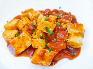 番茄豆腐的做法步调：1