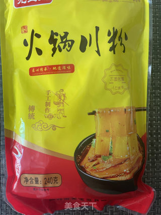 酸辣川粉的做法步调：1