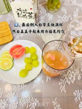 一心喝出春季的滋味 | 芭乐青提利剑茶的做法步调：6