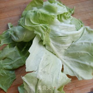 包菜拌鸽胸肉的做法步调：3