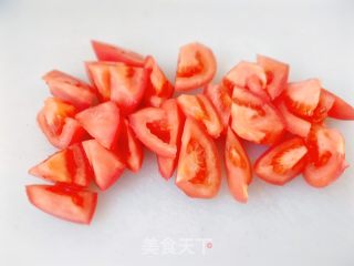 番茄炒包菜的做法步调：3