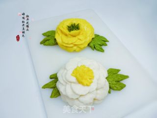 牡丹花馒头的做法步调：2