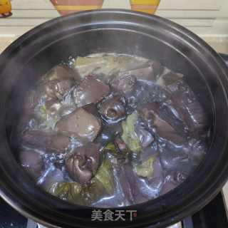酸菜猪纯汤的做法步调：13
