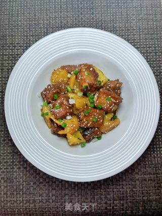 菠萝排骨的做法步伐：14