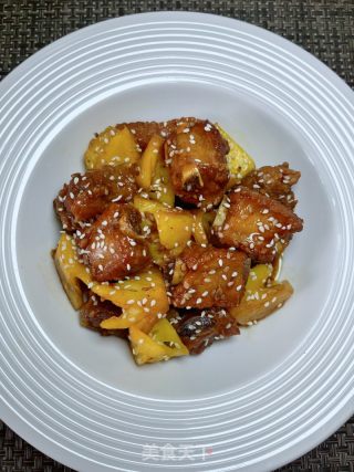 菠萝排骨的做法步伐：13