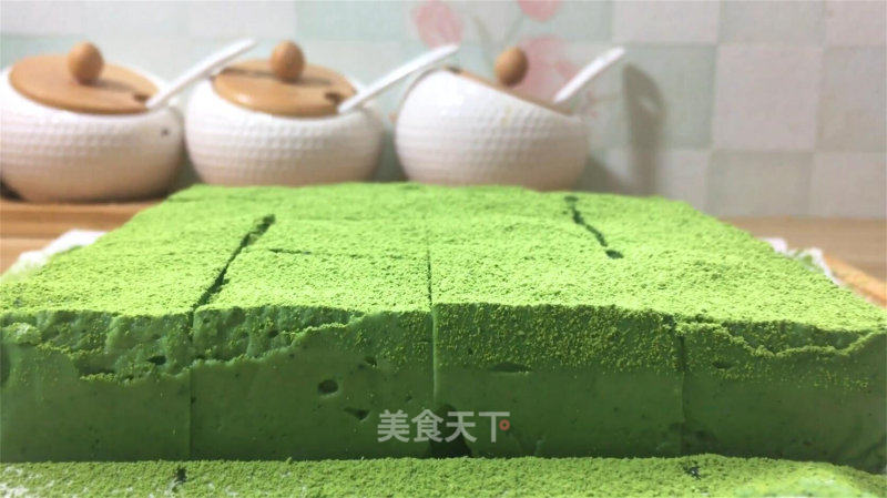 抹茶奶冻小圆，没有需求吉祥丁，心感细致柔滑，光彩翠绿鲜明。的做法